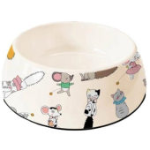 Купичка за котки HATOUILLE BOWL 230ML с цветен дизайн
